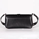 black shoulder bag with gold chain