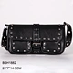 black shoulder bag with gold chain